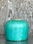 Elevate your space with this striking vintage Asian glazed ceramic jar, featuring a bold turquoise hue and captivating...