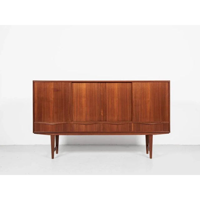 Mid-Century Danish Highboard in Teak by E.W. Bach for Sejling Skabe, 1960s For Sale - Image 13 of 13