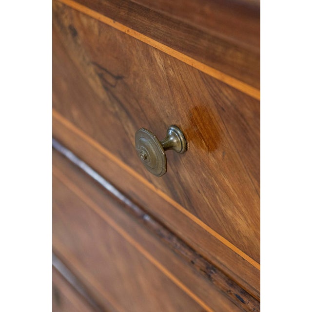 Italian 1690s Walnut and Ash Three-Drawer Commode with Inlaid Décor For Sale - Image 15 of 17