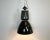 Black Large Industrial Black Enamel Lamp from Elektrosvit, 1960s For Sale - Image 8 of 12
