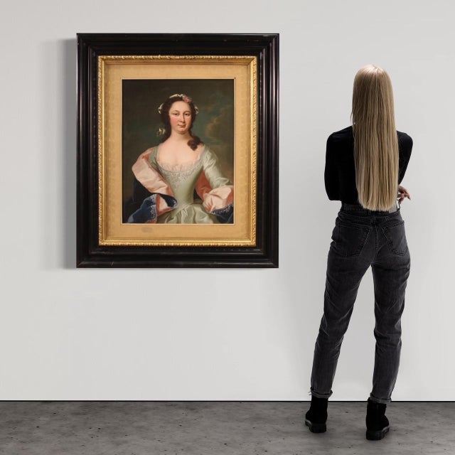 Portrait of a Gentlewoman, 19th Century, Oil Painting on Canvas, Framed For Sale - Image 9 of 15