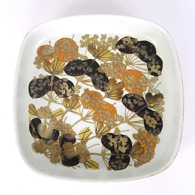 Ceramic Mid-Century Faïance Bowls and Lamp Foot by Nils Thorsson for Royal Copenhagen, Set of 5 For Sale - Image 7 of 13