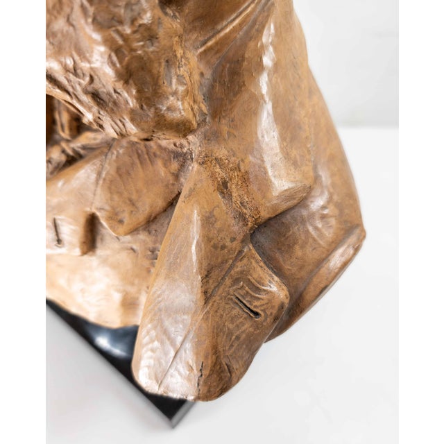 19th Century American Terra-Cotta Bust of a Gentleman by Olin Levi Warner For Sale - Image 11 of 18