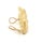 Kieselstein-Cord Vintage 18k Yellow Gold Shell Heart Huggie Earrings For Sale In Miami - Image 6 of 6