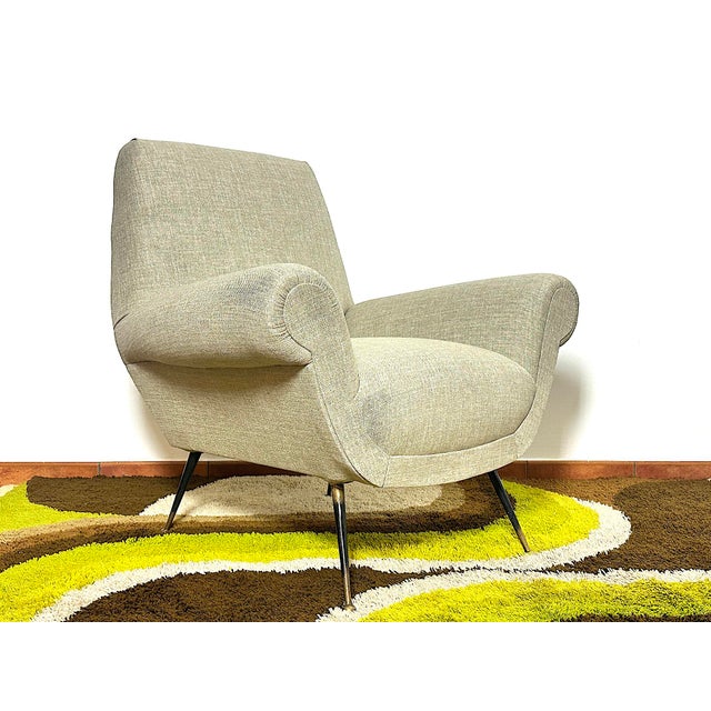 Mid-Century Modern Vintage Lounge Chair by Gigi Radice, Italy, 1950s For Sale - Image 3 of 13