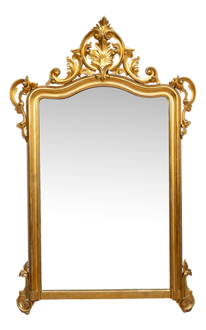 Neapolitan Louis Philippe Giltwood Mirror, Mid-19th Century