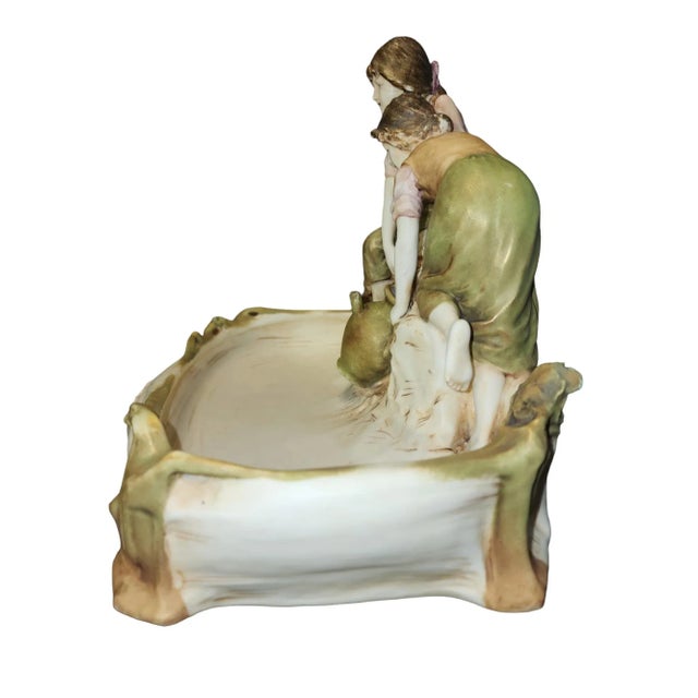 Ceramic Late 1800s Early Mark Royal Dux Bohemia Statuette For Sale - Image 7 of 10