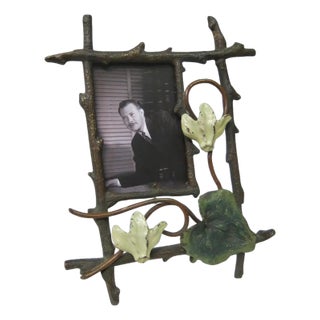 Vintage Vienna Bronze Photo Frame For Sale