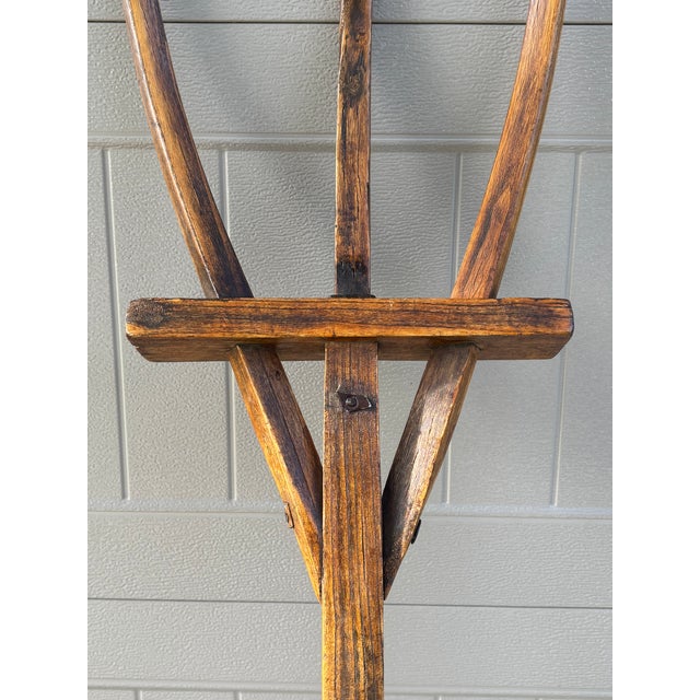 Large 19th Century American Primitive Folk Art Sculptural Hay Fork For Sale - Image 18 of 18