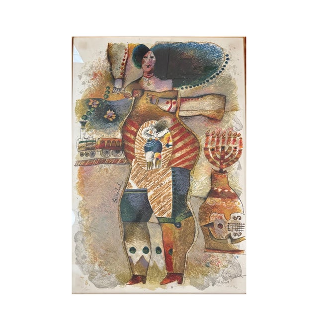 Elegant and expressive, this **1984 limited-edition lithograph, “Rachel,” by renowned French artist Theo Tobiasse**...