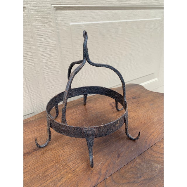 Antique 18th Century Hand-Wrought Iron Game Rack or Pot Rack For Sale - Image 12 of 12