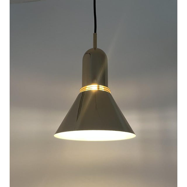 Long Model T-1142 Dorado Pendant Lights from Estiluz, Barcelona, 1970s, Set of 2 For Sale - Image 6 of 18