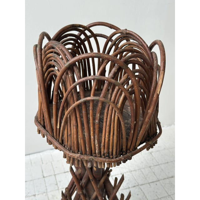 Antique Sculptural Rural Handicraft Bentwood Plant Stand, Circa Late 19th Century For Sale - Image 11 of 18