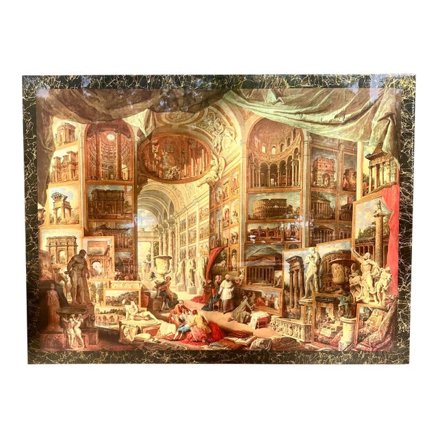 Oversized Ancient Rome Print on Acrylic Slab by Giovanni Paolo Panini For Sale