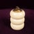 Cream Speckled Ceramic and Brass Table Lighter by Tommaso Barbi, 1970s For Sale - Image 9 of 15