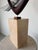 1970s Mid-Century Modern Barbara Hepworth-Style Wood & Metal Abstract Sculpture on Marble Base For Sale - Image 13 of 16