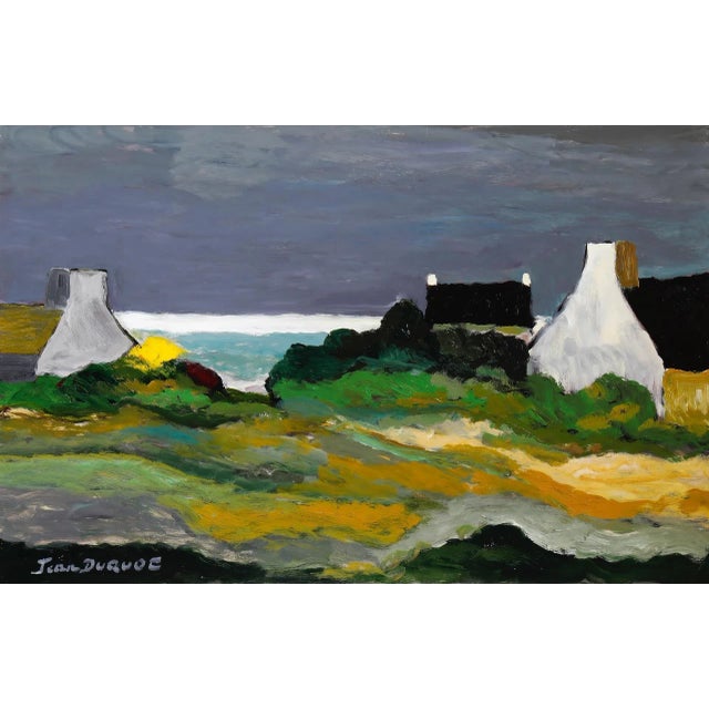 Acrylic on canvas. Unique & comes with black floater frame. This piece is attributed to the mentioned designer/maker. It...