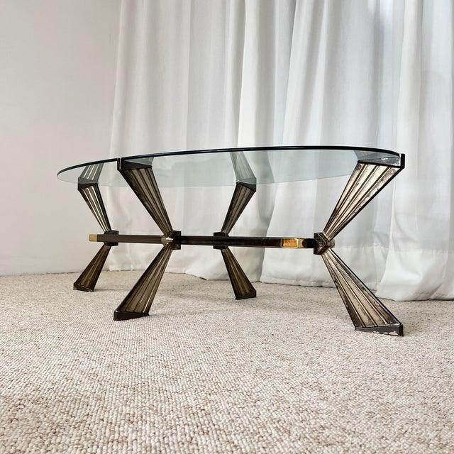 Vintage Italian Coffee Table in Glass, 1970s For Sale - Image 6 of 18