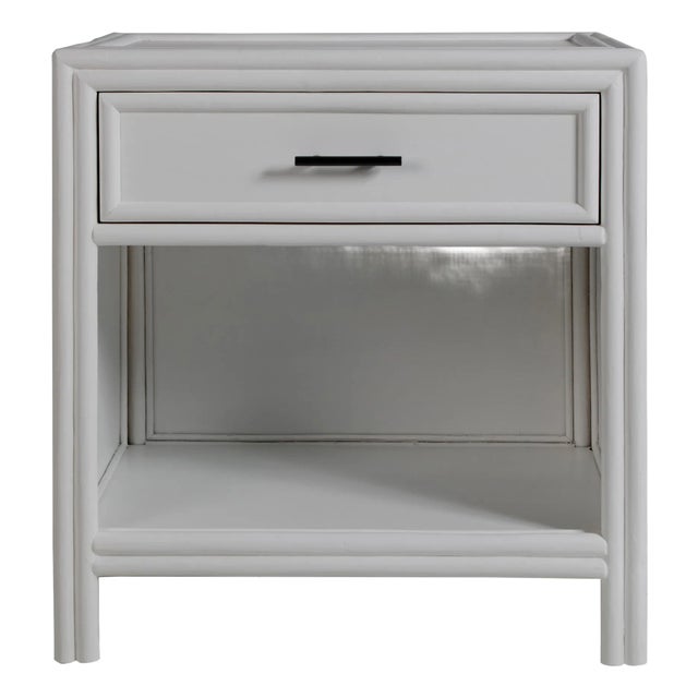 Capri End Table in Light Gray For Sale