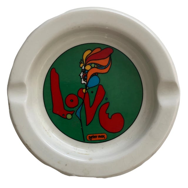 Peter Max Peter Max 1960s Love Ashtray for Iroquois China For Sale - Image 4 of 4
