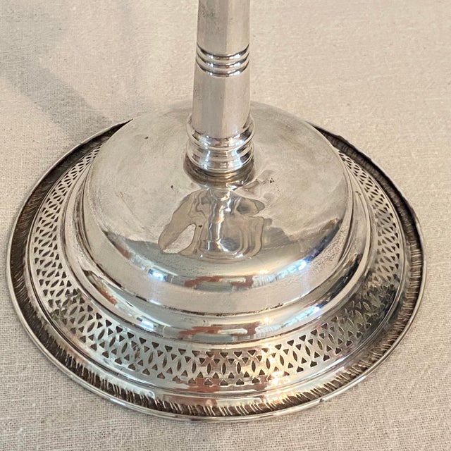 Victorian Tarlton Silver Corporation Sterling Silver Weighted Bottom Compote or Bon-Bon Dish For Sale - Image 3 of 8