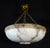 Large Vintage Pendant Chandelier in Alabaster, 1930s For Sale - Image 14 of 14