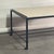 Modern Narrow 'Diagramme' Iron and Travertine Coffee Table by Design Frères For Sale - Image 3 of 7