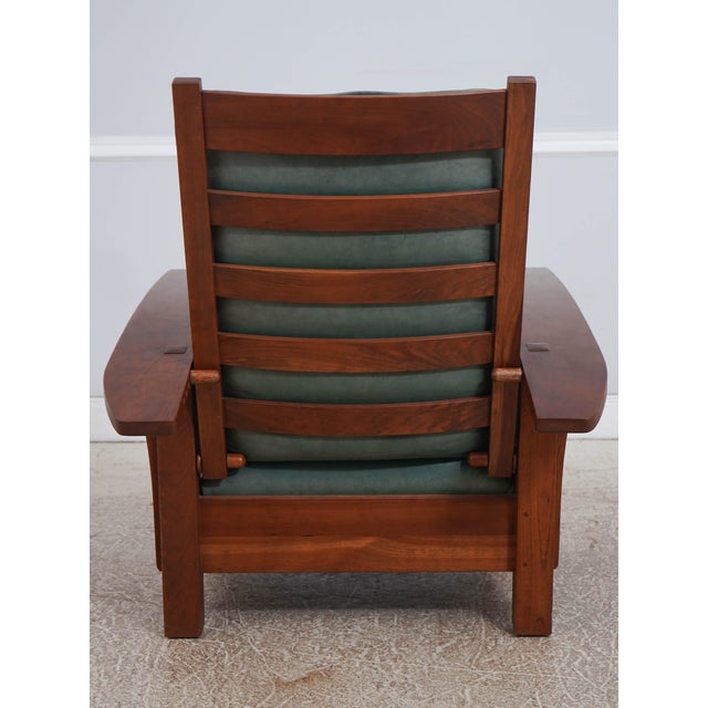 Stickley Stickley Mission Cherry Morris Chair For Sale - Image 4 of 18