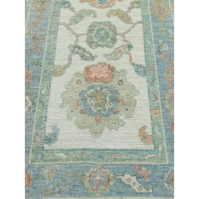 Turkish Turkish Oushak Runner Rug 2'8" x 20'6" #17495 For Sale - Image 3 of 8