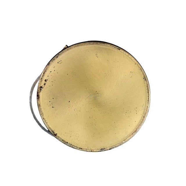 Serv-Master Creations MCM Equestrian Ice Bucket Brass Accents Retro Barware For Sale - Image 9 of 11