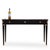 This Directoire-style writing desk features beautiful brass mounts with matching brass handles on each of its three...