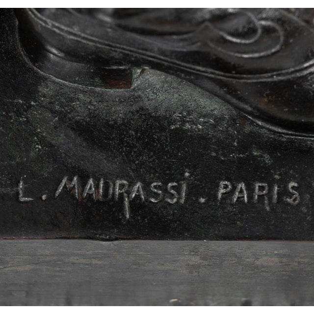 Luca Madrassi "The Fencer" Patinated Bronze For Sale In New York - Image 6 of 6