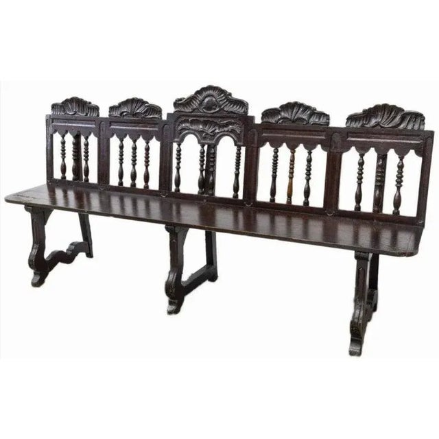 18th Century Rustic 18th Century Spanish Long Bench For Sale - Image 5 of 5