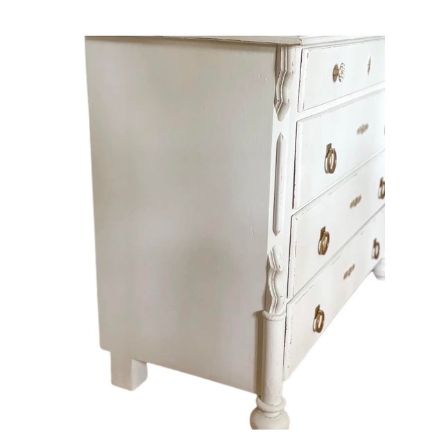 Boho Chic Early 20th Century German Pine Chest of Drawers For Sale - Image 3 of 9