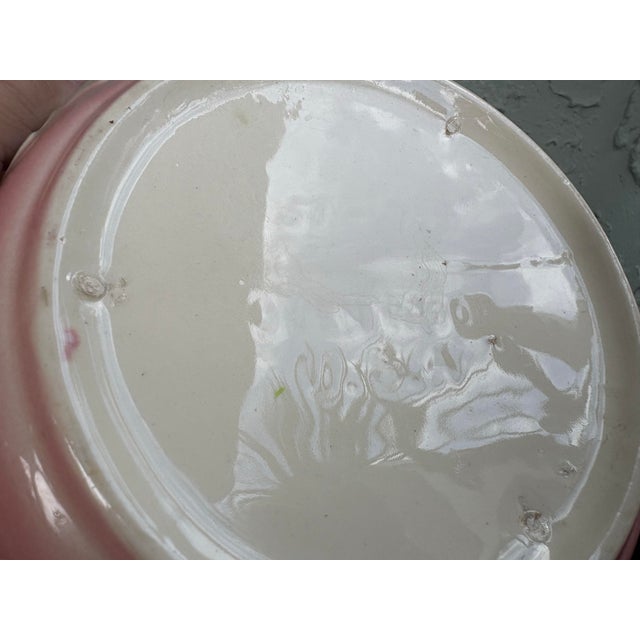 Vintage Hull Pottery Pastel Pink Floral Covered Dish / Lidded Bowl For Sale - Image 10 of 12