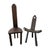 Folk Art Pair of 19th Century Folk Art Wooden Chairs Including Primitive Birthing Chair For Sale - Image 3 of 12