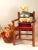 Cabin Vintage Handmade Child’s Wood Armchair, Rustic Slat Seat Kids Accent Chair, Primitive English Cottage Nursery Fireplace Mantel Decor Piece For Sale - Image 3 of 13
