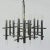Vintage Italian Chrome and Acrylic Glass Chandelier by Gaetano Sciolari, 1970s For Sale - Image 9 of 14