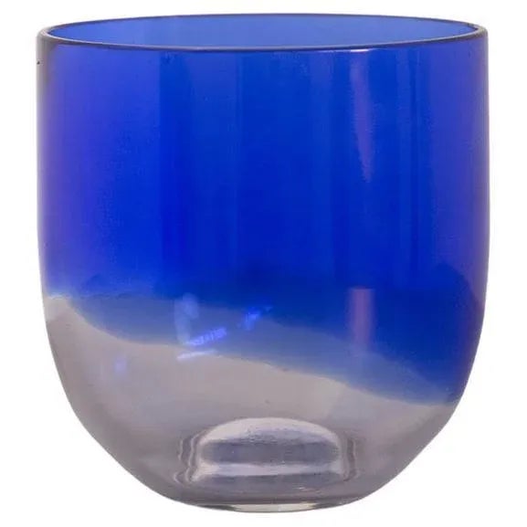 Glass Vintage Blue & Transparent Glass Vase by Tapio Wirkkala for Venini For Sale - Image 7 of 7