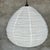 Medium-sized Japanese-style teardrop pendant light in rattan and natural linen. Beautifully handcrafted: natural rattan...