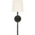 Transitional Suzanne Kasler for Visual Comfort Signature Collette 23" Tail Sconce in Aged Iron with Linen Shade For Sale - Image 3 of 9
