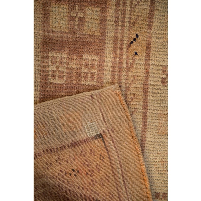 Coffee Vintage Distressed Anatolian Rug Runner - 2'3" x 4' For Sale - Image 8 of 9