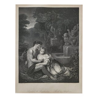 After Eglon van der Neer, Shepherd & Shepherdess, 19th Century, Copper Engraving For Sale