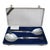 W&s Sorensen Danish Sterling Silver Stainless Golden Crown Fork & Spoon Salad Serving Set For Sale