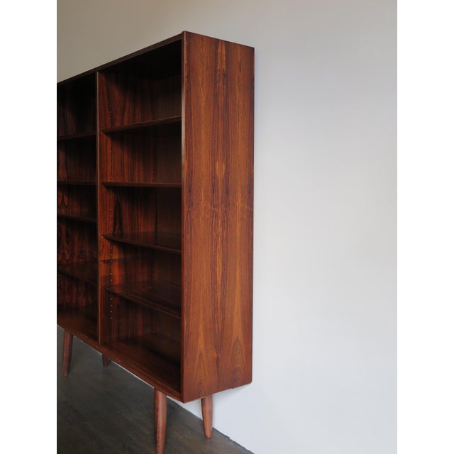 Mid-Century Modern Scandinavian Wood Bookcase by Gunni Omann, 1960s For Sale - Image 3 of 13