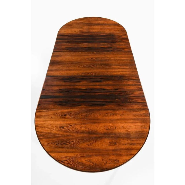 Wood Model 55 Dining Table by Gunni Omann for Omann Jun Furniture Factory, Denmark For Sale - Image 7 of 8