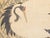 XL Meiji Era "Two Cranes" by Kishida Kinkoku, Japanese Silk Scroll Painting in Wooden Case For Sale - Image 9 of 17
