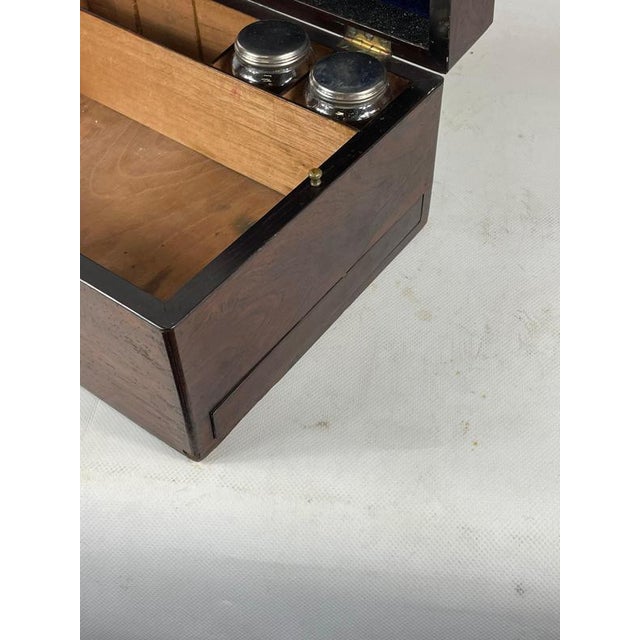19th Century English Mahogany Writing Box For Sale - Image 10 of 11