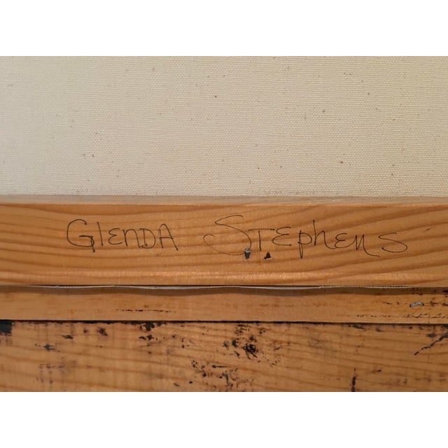 1976 Signed Winter Mountain Landscape Painting in Rustic Wood Frame For Sale In Orlando - Image 6 of 11
