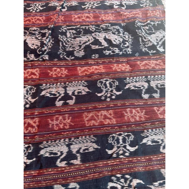 Textile Vintage Indonesian Ikat Tapestry, 1950s For Sale - Image 7 of 16